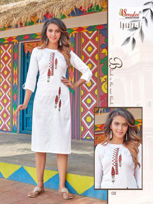 Smylee Apsara 4 Beautiful Rayon Embroidery Kurti